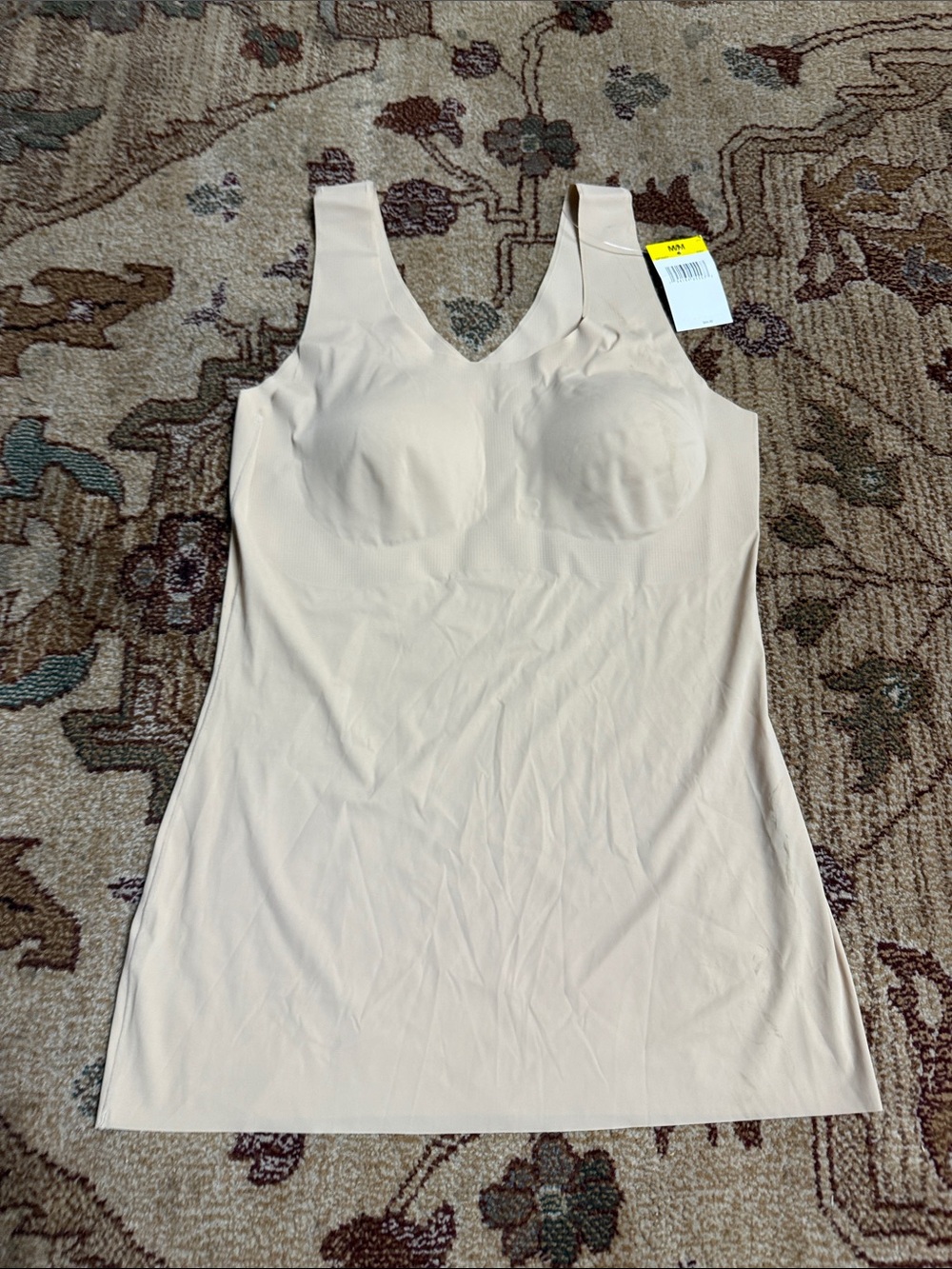 Bali Women's Comfort Revolution EasyLite Shapewear Tank Nude Size M Style DF0057
